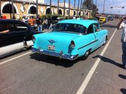 Blue 1955 2-door Chevy Bel Air